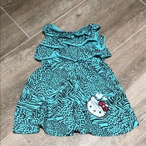 CUTE GREEN HELLO KITTY DRESS